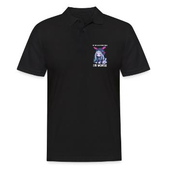 Not Like Other Girls Kawaii Goth Bunny Gothic - Men's Polo Shirt - black - Front - Kai (181cm)