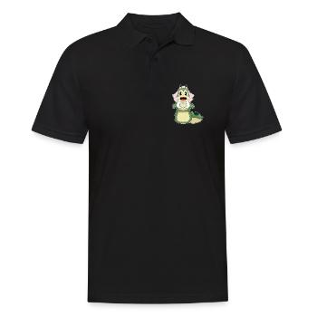 Raupe Braut Herz Hochzeit - Männer Poloshirt - Schwarz - Vorne - Kai (181cm)