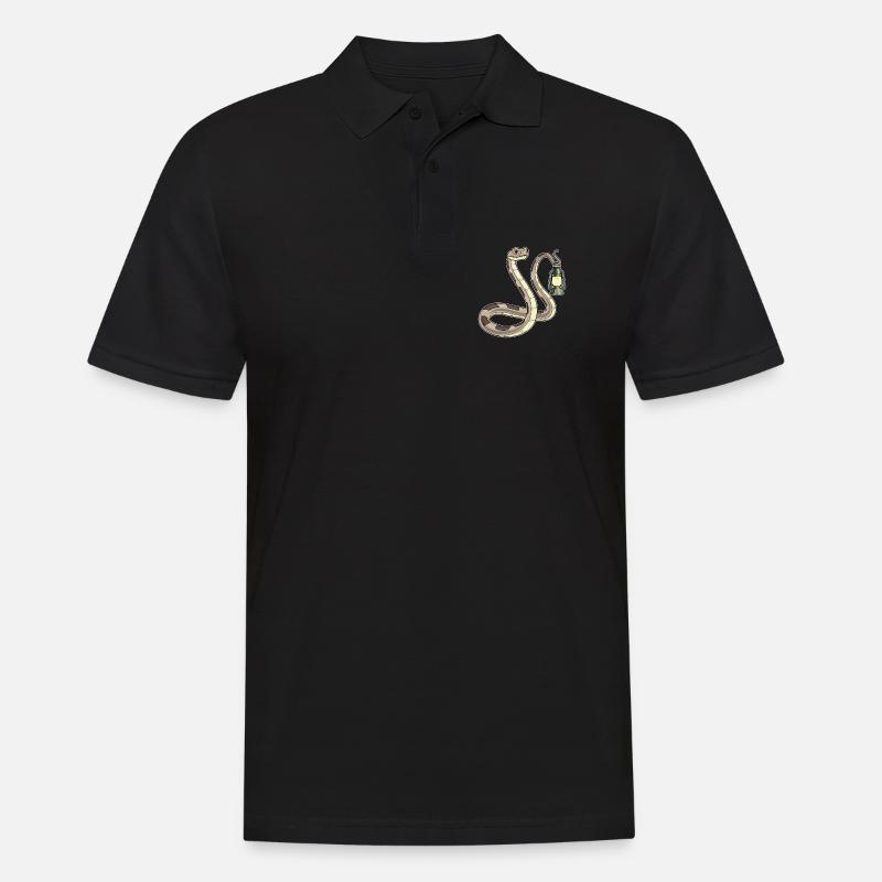 Snake Lantern - Men's Polo Shirt - black