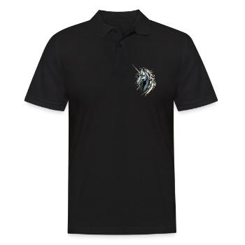 Licorne Cavalier Poney Ferme Chevaux Équitation Licornes - Polo Homme - noir - Devant - Kai (181cm)