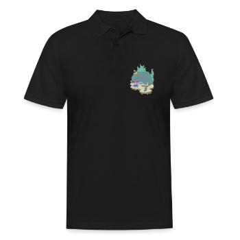 Gâteau d’anniversaire baleine - Polo Homme - noir - Devant - Kai (181cm)