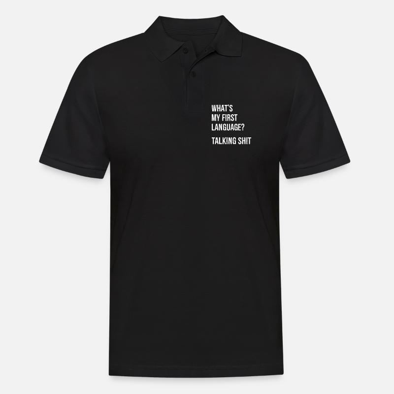 what's my first language talking - Polo Homme - noir