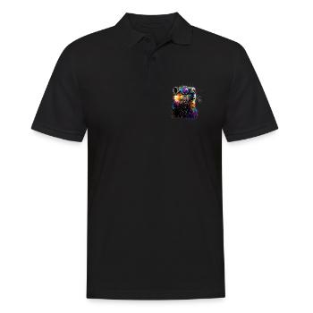 Castor Motif Castor Chuchoter Rongeurs Mignon Castor - Polo Homme - noir - Devant - Kai (181cm)