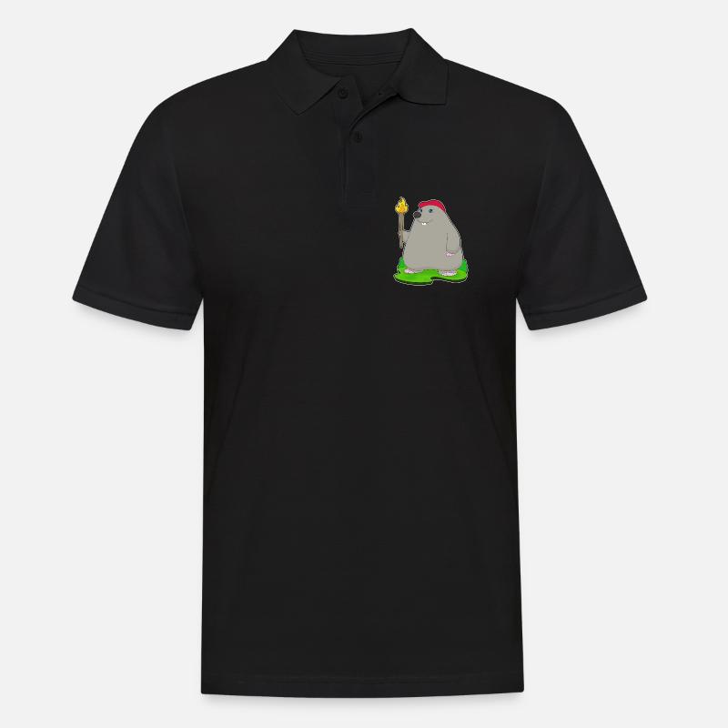 Mole Torch - Men's Polo Shirt - black