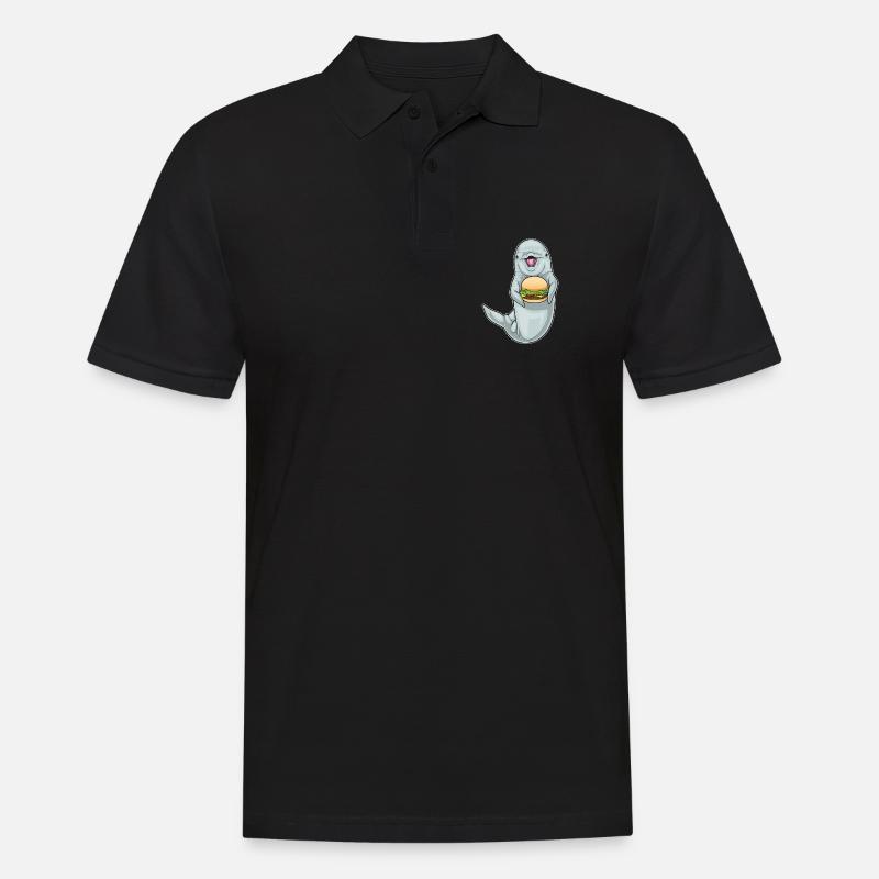Dolphin Cheeseburger - Polo Homme - noir