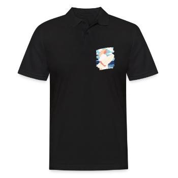 Surfer - Männer Poloshirt - Schwarz - Vorne - Kai (181cm)