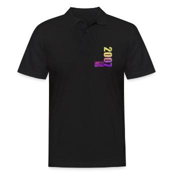 Limited Edition 2007 18th Birthday Gift - Men's Polo Shirt - black - Front - Kai (181cm)