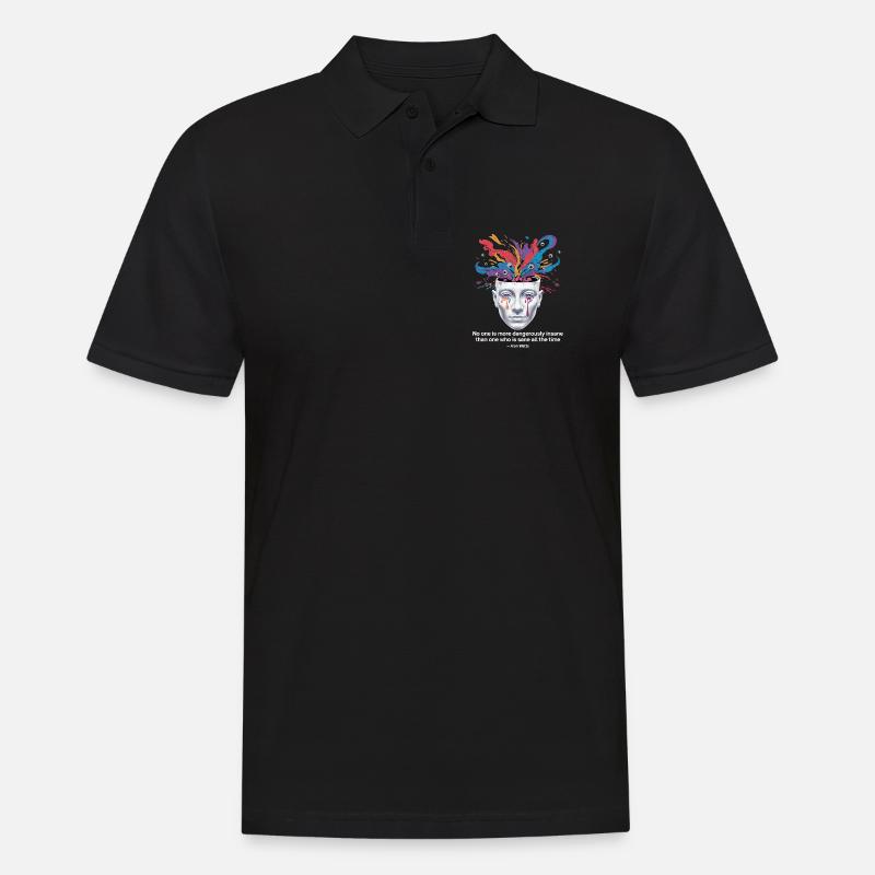 Mind Unleashed | Watts Psychedelic Insight - Polo Homme - noir