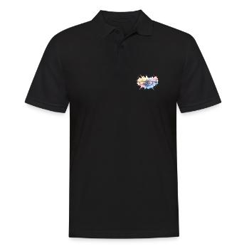 Trompette colorée Aquarelle Aquarelle Peinture Splash - Polo Homme - noir - Devant - Kai (181cm)