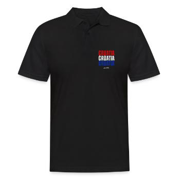 Drapeau croate, fierté croate - Polo Homme - noir - Devant - Kai (181cm)