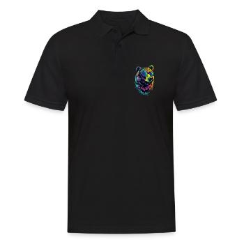 Ours brun, Grizzly, Frères d’ours, Forêt, Ours sauvages - Polo Homme - noir - Devant - Kai (181cm)