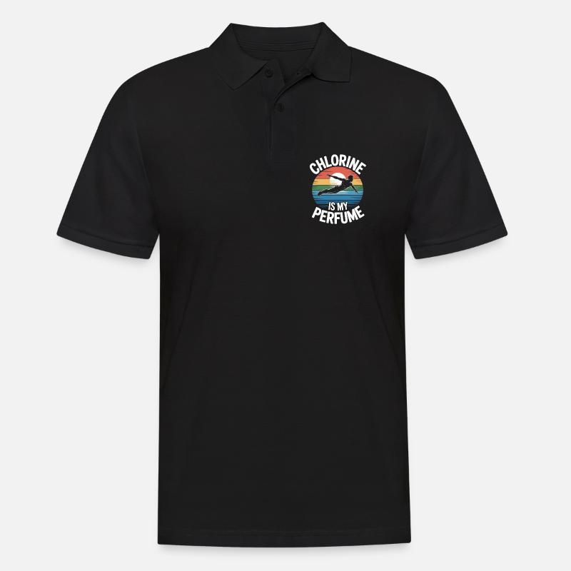 Kunstspringen Turmspringer Sprungbrett - Männer Poloshirt - Schwarz