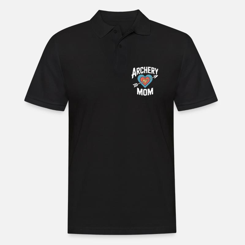 Bogenschießen Spruch Mutter Bogenschießen Geschenk - Männer Poloshirt - Schwarz