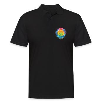 Affirmation de pleine conscience Résilience émotionnelle - Polo Homme - noir - Devant - Kai (181cm)