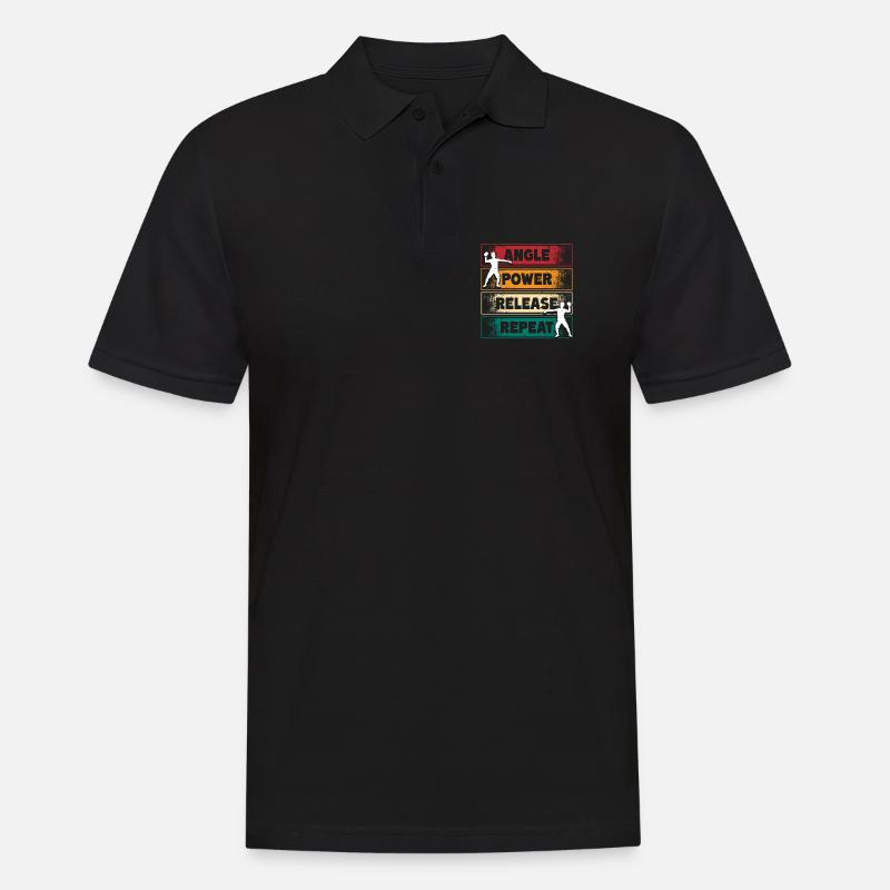 Kugelstoßen Kugelstoß Angle Power Release - Männer Poloshirt - Schwarz
