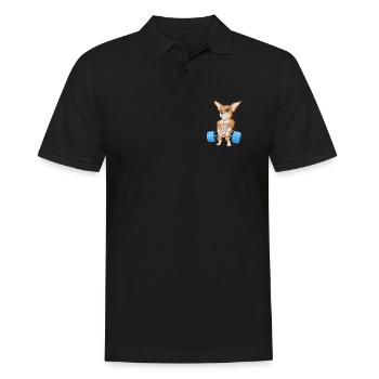 Haltérophilie Chihuahua - Polo Homme - noir - Devant - Kai (181cm)