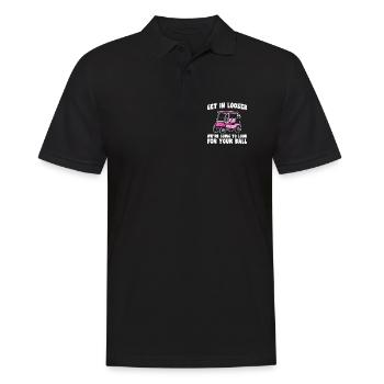 Get in looser golfer golf golf - Men's Polo Shirt - black - Front - Kai (181cm)