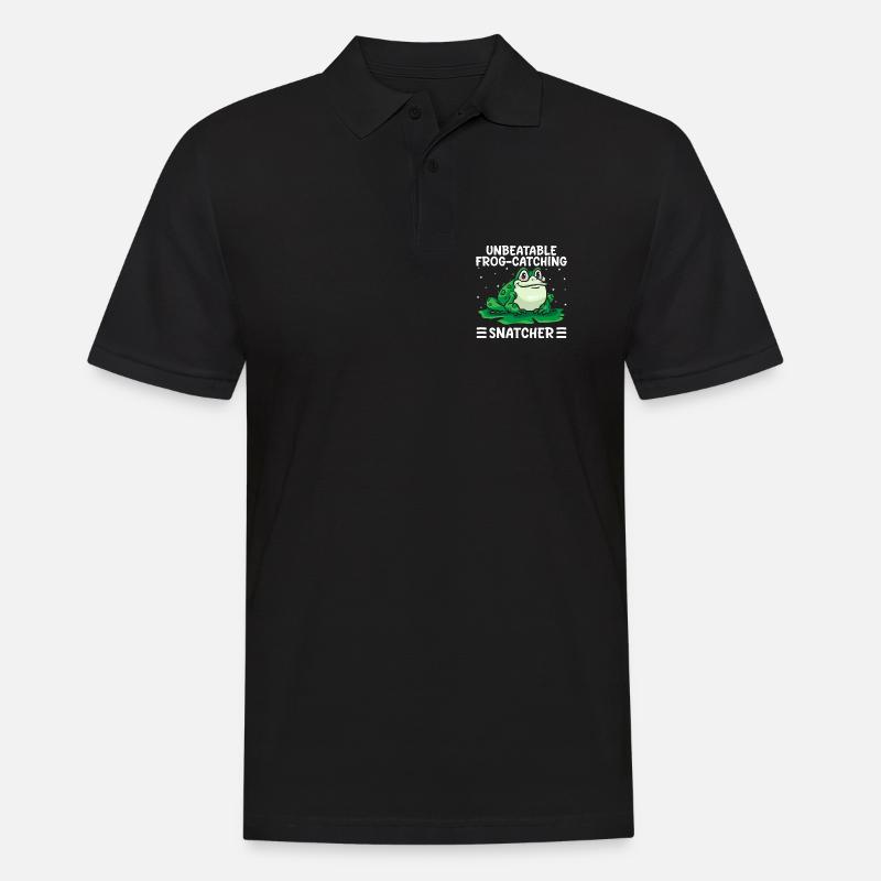 Frog Catcher Unbeatable Frog-Catching Snatcher - Männer Poloshirt - Schwarz