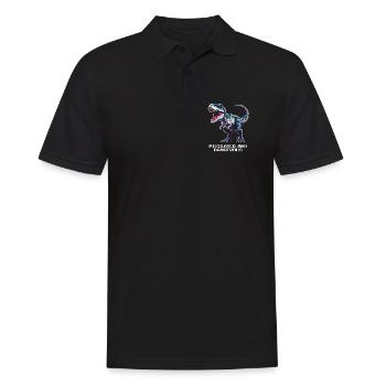 Pixélisé et dangereux | Dinosaure - Polo Homme - noir - Devant - Kai (181cm)