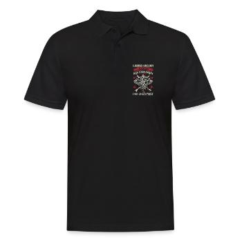 Nordische Mythologie Wikinger Runen Götter - Männer Poloshirt - Schwarz - Vorne - Kai (181cm)