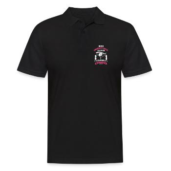 Never Underestimate Grandma On The Golf Course - Männer Poloshirt - Schwarz - Vorne - Kai (181cm)