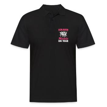 Schlager Girls on Tour Schlager Party Girls' Night Out - Men's Polo Shirt - black - Front - Kai (181cm)