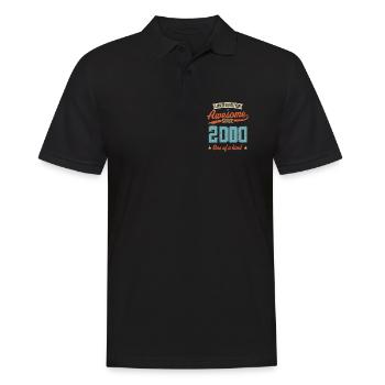 Awesome Since 2000 - Men's Polo Shirt - black - Front - Kai (181cm)