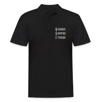 Leichenwissenschaft Dunkler Humor Tod Positiv - Männer Poloshirt - Schwarz - Vorne - Kai (181cm)