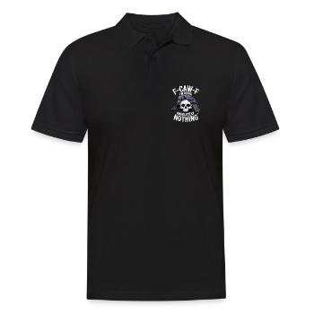 F-GAW-F Absolument rien Crâne Corbeau - Polo Homme - noir - Devant - Kai (181cm)