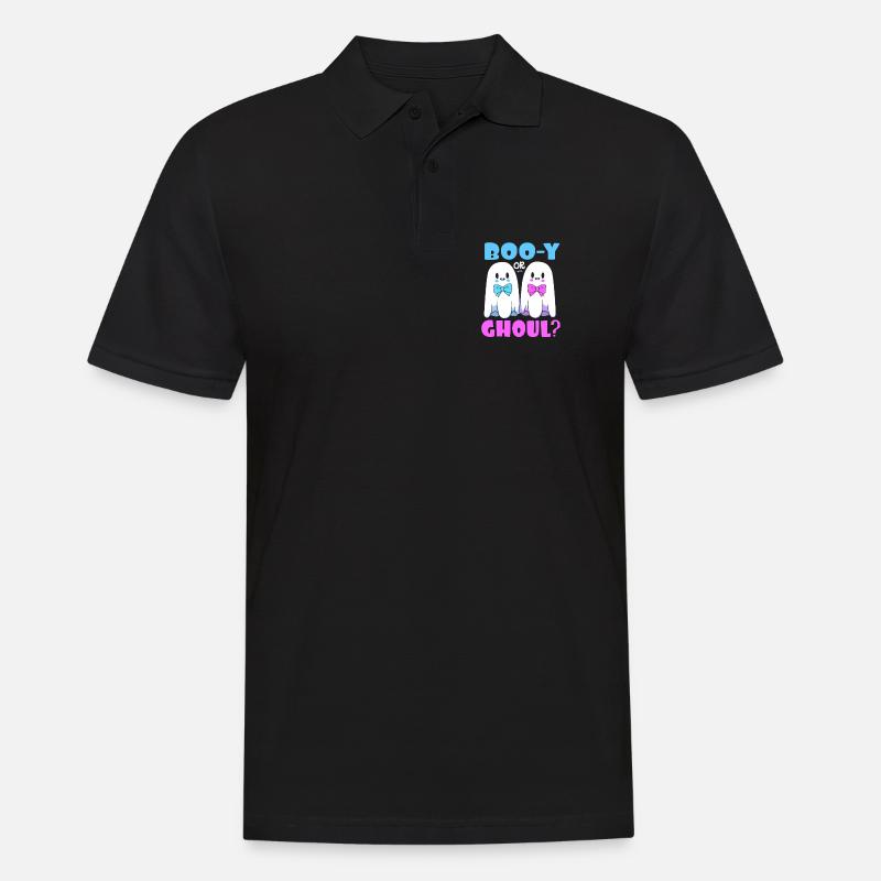 Gender Reveal Halloween Werdende Mutter - Männer Poloshirt - Schwarz