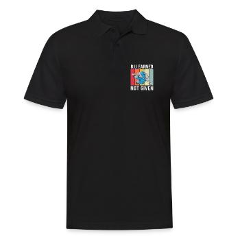 MMA BJJ jiu jitsu Vintage Brazilian Jiu Jitsu  - Männer Poloshirt - Schwarz - Vorne - Kai (181cm)