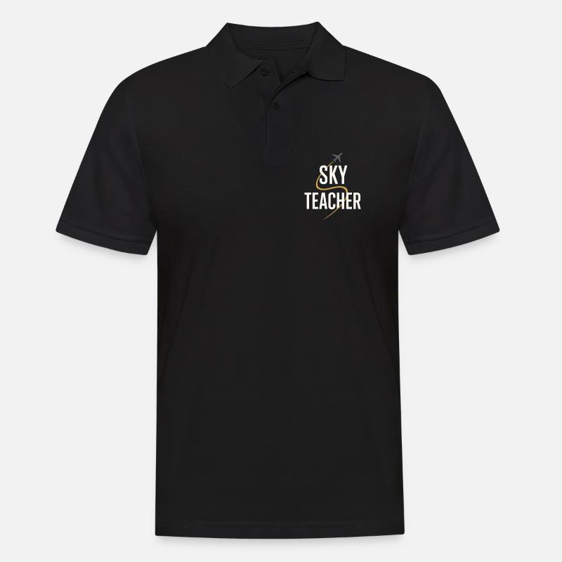 Fluglehrer Cfi Pilot Luftfahrtlehrer - Männer Poloshirt - Schwarz