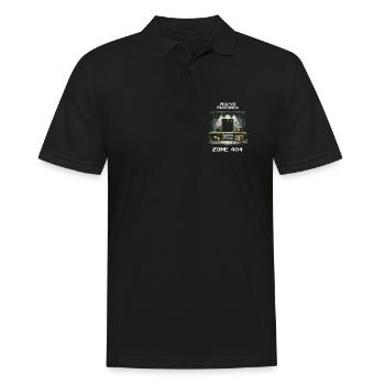 Zone 404 Discovered | Location not found - Humor - Men's Polo Shirt - black - Front - Kai (181cm)