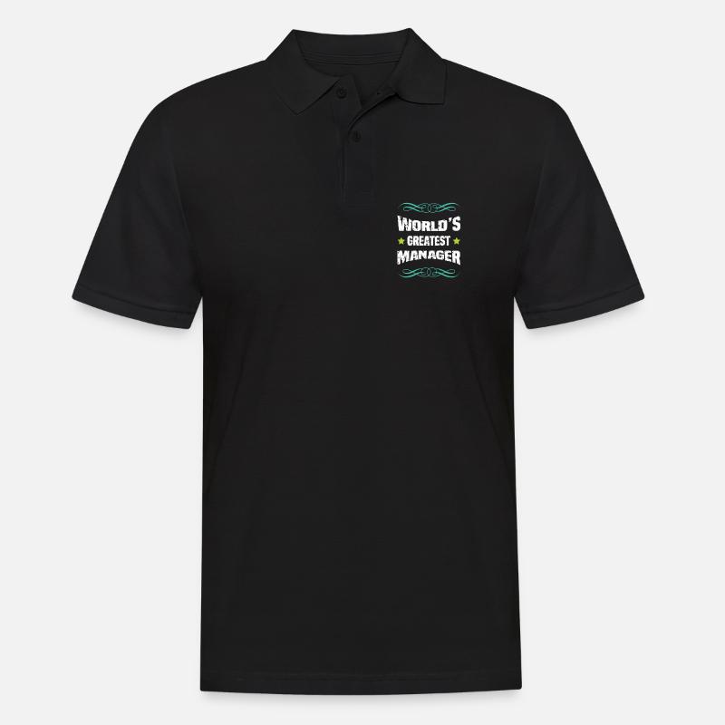 Weltbester Manager - Männer Poloshirt - Schwarz