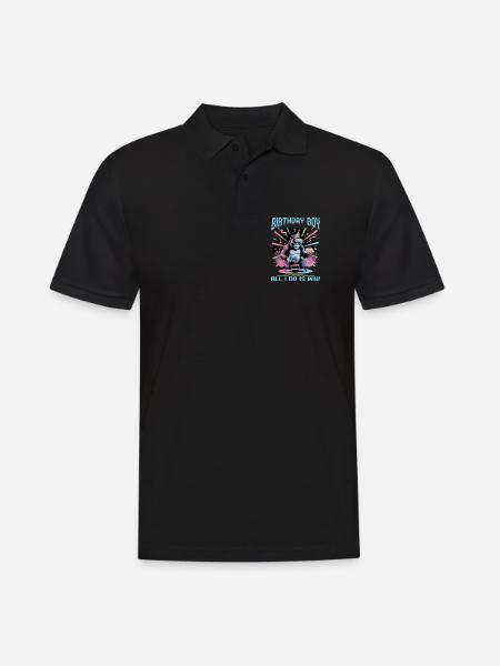 Anniversaire Gamer VR - Polo Homme - noir