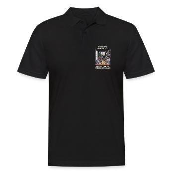Mommy Skill: Locating Chaos Through Walls | Household - Men's Polo Shirt - black - Front - Kai (181cm)