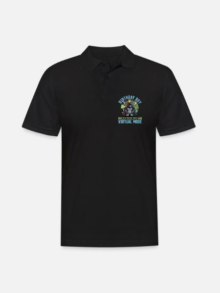 Anniversaire Gamer VR - Polo Homme - noir