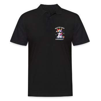 Rentier War Ausverkauft Weihnachten Einhorn - Männer Poloshirt - Schwarz - Vorne - Kai (181cm)
