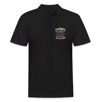 40. Geburtstag Geschenk Oldtimer November 1985 - Männer Poloshirt - Schwarz - Vorne - Kai (181cm)