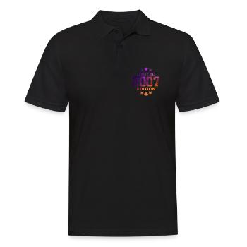 LIMITED EDITION 2007 19TH BIRTHDAY - Men's Polo Shirt - black - Front - Kai (181cm)