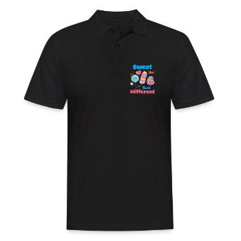 Ollipop amour doux et drôle - Polo Homme - noir - Devant - Kai (181cm)