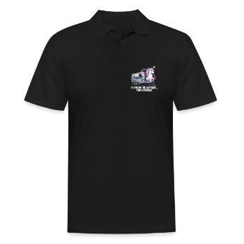 Funny If I Won The Lottery You’d Notice Yacht boat - Männer Poloshirt - Schwarz - Vorne - Kai (181cm)