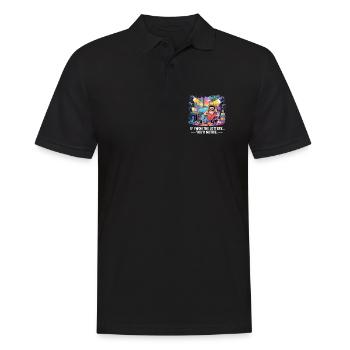 Funny If I Won The Lottery You’d Notice Yacht boat - Männer Poloshirt - Schwarz - Vorne - Kai (181cm)