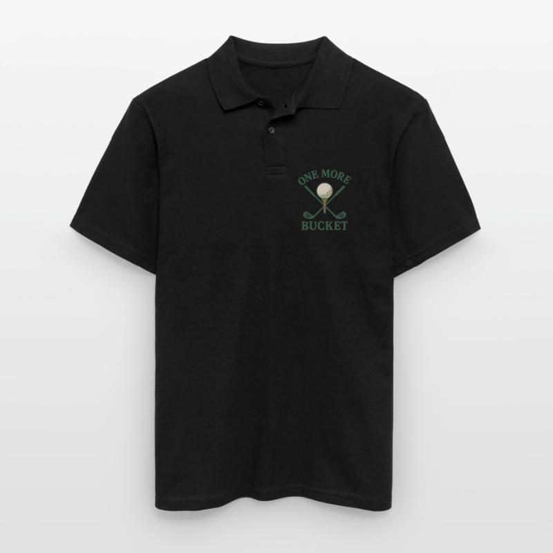 Ein weiterer Eimer Golfschläger Fun Design Männer Poloshirt