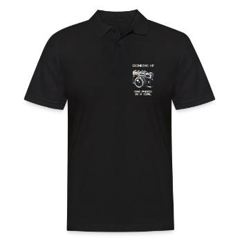 Grinding XP | Photo by photo better, photography - Men's Polo Shirt - black - Front - Kai (181cm)