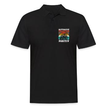 Farmer Farm Farmer Farmer Tractor - Men's Polo Shirt - black - Front - Kai (181cm)