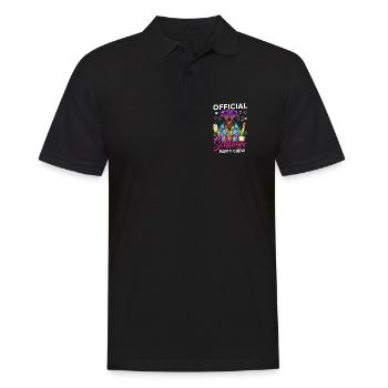 Official Schlager Party Crew - Men's Polo Shirt - black - Front - Kai (181cm)