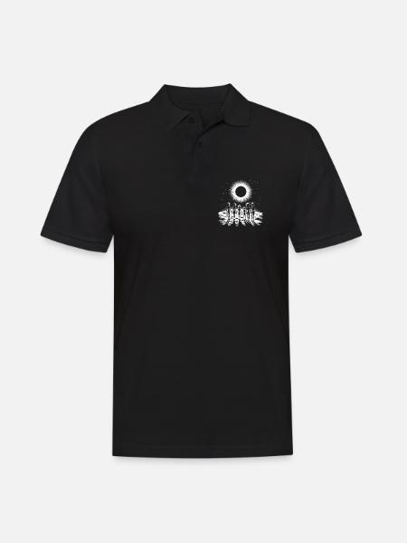 Cosmic Silhouette Family Circle - Men's Polo Shirt - black