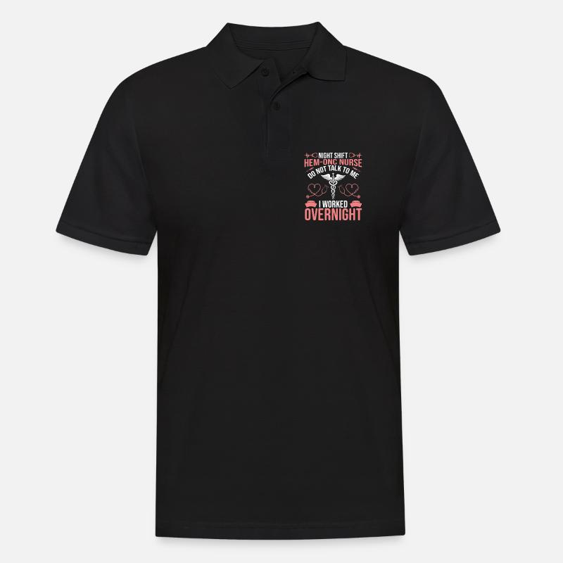 Hem/Onc Krankenschwester Ehemann Hämatologie Krankenschwester - Männer Poloshirt - Schwarz