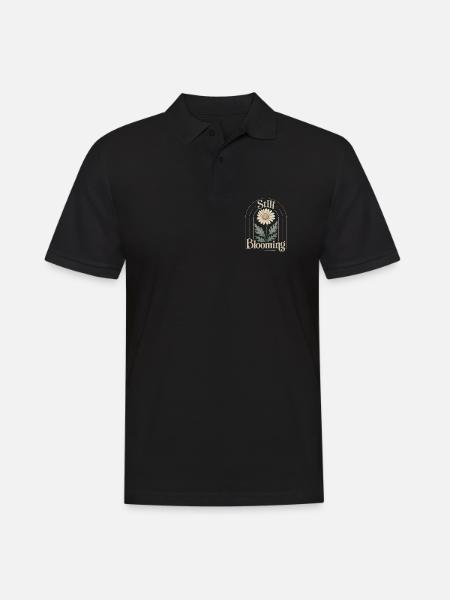 Marguerites millésimées douces - Polo Homme - noir